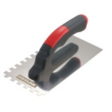 Gletiera inox dintata cu maner plastic 270x130/6mm