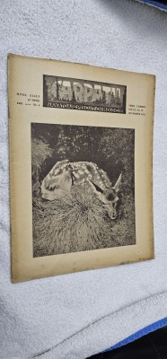 REVISTA CARPATII VANATOARE PESCUIT CHINOLOGIE , NR. 6 / 1943 foto