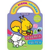 Lipim, Scriem, Coloram, In padure, Carte cu autocolante