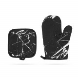 Set mănuși de bucătărie și suport pentru oale &ndash; 25 cm