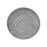 Farfurie Porțelan, Alb, Model Gri, 19.6 cm, Pentru Fructe, Oem