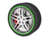 Set protectii jante / inele jante - Verde, Lumi LUXURY