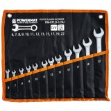 Set chei combinate 6 - 22, 12 piese, cu husa textila, Powermat