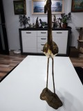 Flamingo vintage din bronz 1960