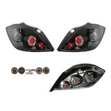 Set stopuri Spate Opel Astra H, 10.2003-04.2007, Hatchback 5 Usi, partea Stanga+Dreapta, LED; negru, transparent; cu locas bec; tuning; Omologare: EC