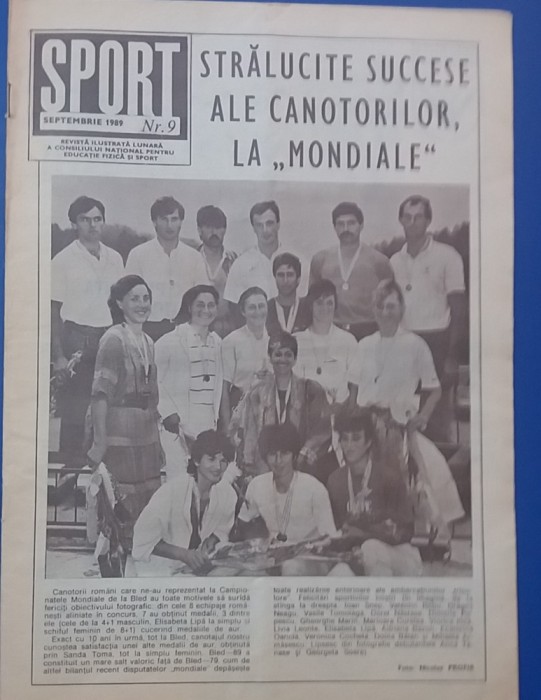 myh 110 - Revista SPORT - nr 9/septembrie 1989