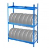 Suport Perete Anvelope Vivatechnix 12 Anvelope, 130x50x179cm, Max 150kg, 2 Rafturi, Otel SPCC-SD, Inaltime Reglabila
