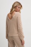 Pepe Jeans pulover HAILEY femei, culoarea bej, PL702219