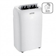 Aparat aer conditionat portabil HTW HTW-PC-026P15WF 9000BTU Wi-Fi incorporat Clasa A Alb + Kit de instalare foto