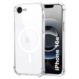 Husa iPhone 16e Techsuit Shockproof Clear Silicone MagSafe, transparenta