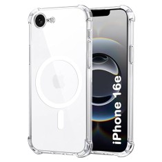 Husa iPhone 16e Techsuit Shockproof Clear Silicone MagSafe, transparenta foto