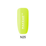 Makear Gel colorat pentru unghii &ndash; Neon light yellow &ndash; N25, 8ml