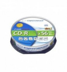 CD-R Esperanza 700 MB 52x 10 bucati Silver foto