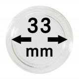 Capsule pentru monede - 10 buc. in cutie - 33 mm dimensiune intrare