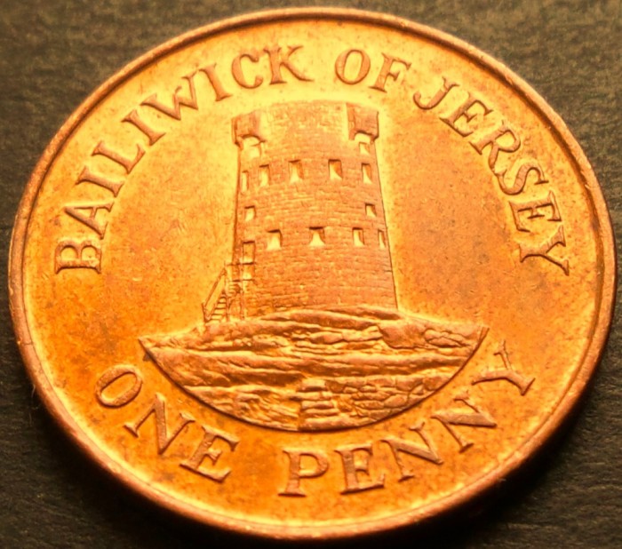 Moneda 1 PENNY - JERSEY, anul 1998 * cod 913