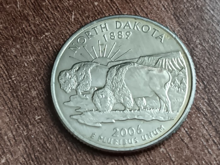 M3 C50 - Quarter dollar - sfert dolar - 2006 - North Dakota - P - America USA