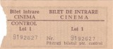 BILET DE INTRARE CINEMA 1950