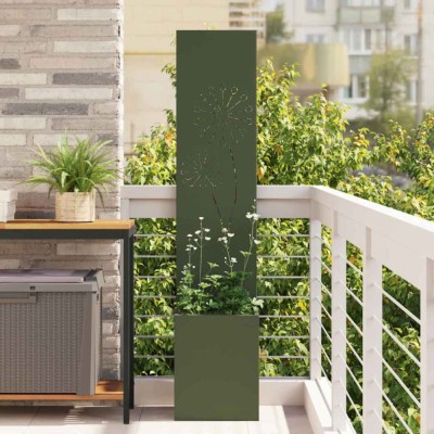vidaXL Ecran de intimitate pentru grădină Olivengr&amp;oslash;nn 32 x 140 cm 876388 foto
