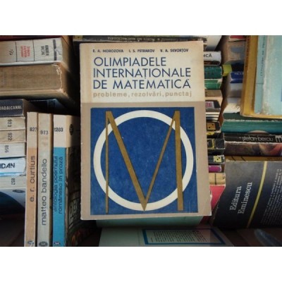 Olimpiadele internationale de matematica , E. A. Morozova , 1978 foto