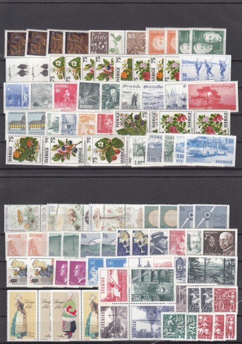 C5648 -- Suedia - lot timbre nestampilate MNH