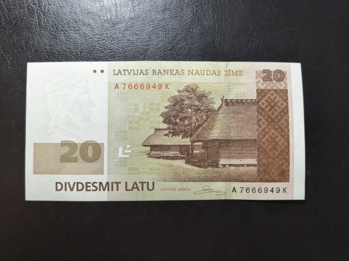 LETONIA 20 LATU 2009 UNC
