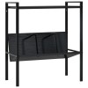 Gossi etajera carti 2 rafturi, negru, 52x28x59 cm, lemn prelucrat
