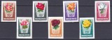 DB1 Flora Flori Trandafiri Ungaria 1962 7 v. MNH NDT