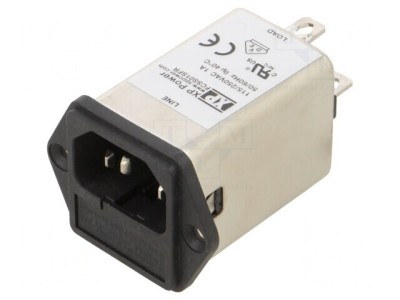 Conector Alimentare AC Soclu Tată 1A 250VAC IEC 60320 foto