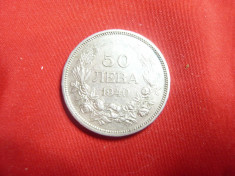 Moneda 50 Leva 1940 Bulgaria , Rege Boris III , cal. f.buna foto