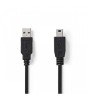 Cablu USB 2.0 USB A tata - Mini USB tata 2m Nedis