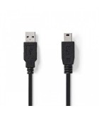 Cablu USB 2.0 USB A tata - Mini USB tata 2m Nedis