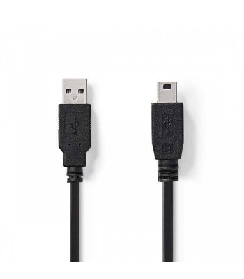 Cablu USB 2.0 USB A tata - Mini USB tata 2m Nedis foto