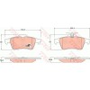 Placute frana spate TRW Citroen C5 2008-; Ford C-Max/Grand C-max 2007-2019, Focus II 2004-2011; Focus 3 2011-; Kuga, Tourneo/Transit Connect, Jaguar,
