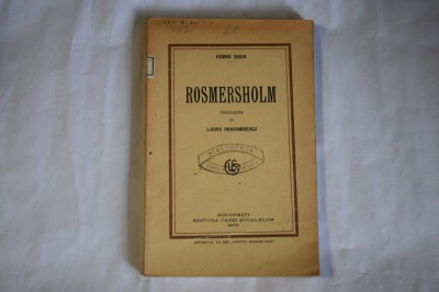 Henric Ibsen - Rosmersholm (1923) foto