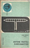 Antene pentru radioamatori Volumul 1 - Iosif Remete, Editura Tehnica, Colectia Radio Televiziune, 1979, 182 pagini, Limba Romana