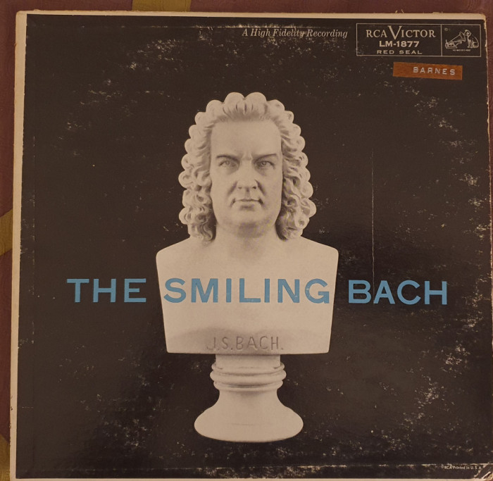 J.S BACH - THE SMILING BACH - ORIG. VINTAGE VINYL LP made in USA