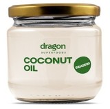 Ulei de cocos dezodorizat bio 300ml Dragon Superfoods, certificat ecologic, ideal gatit, rezistent temperaturi