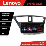 Navigatie Honda Civic 2012-2016 Lenovo PRO 12.3 QLED 4G GPS 4+64GB