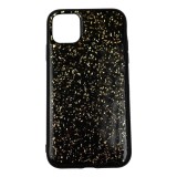 Husa de protectie pentru apple iphone xr luxury glitter negru, Flippy