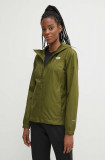 The North Face jacheta de exterior Quest culoarea verde, NF00A8BAPIB1