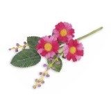 Cumpara ieftin Margareta artificiala roz verde cm 15 H