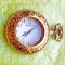 G413-Ceas buzunar barbat quartz BERIOS nefunctional aurit si gravat splendid executat.