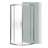 Cabina dus Spirit Matrix 90x90x180 cm, sticla securizata, profil aluminiu, usi glisante curbat, role duble, inaltime 180 cm