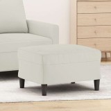 Taburet crem catifea vidaXL 60x50x41 cm - Suport picioare, decor modern, moale si confortabil