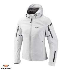Geaca (jacheta) femei pentru scuter - motocicleta Touring/Adventure/Urban Ixon All season model Burning LS culoare: gri deschis (light grey) (geaca la