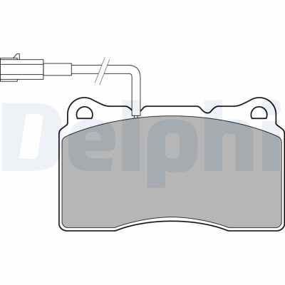 DELPHI LP3157 set placute frana,frana disc foto
