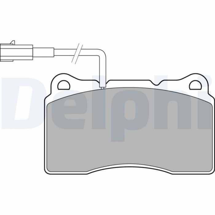 DELPHI LP3157 set placute frana,frana disc