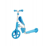 Trotineta si Bicicleta 2 in 1 pentru copii cu 2 roti-Culoare Albastru