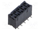 Conector şiruri pini mamă 10 pini 2,54mm aurit SMT SAMTEC