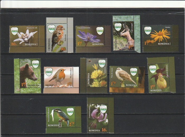 ROMANIA 2016 LP 2118 IUBESTE NATURA. PARCUL NATIONAL CEAHLAU SERIE MNH NESTAMPILATA